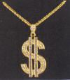 dollar sign necklace