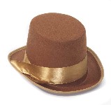 Steampunk Brown Bell Topper Hat