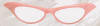 50's Rhinestone Glasses-Pink
